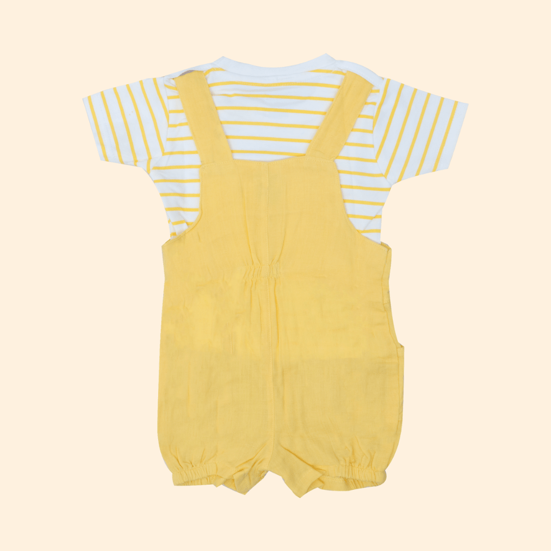Sunnyraff - Crinkled Muslin Dungarees