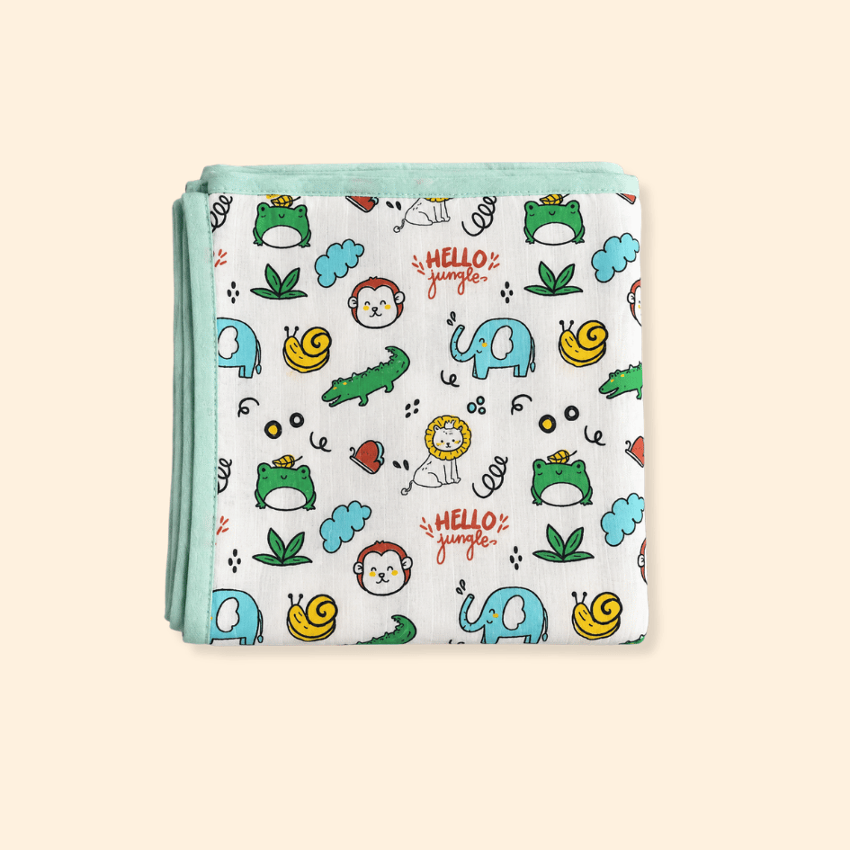 Hello Jungle - Muslin 2layer Blanket