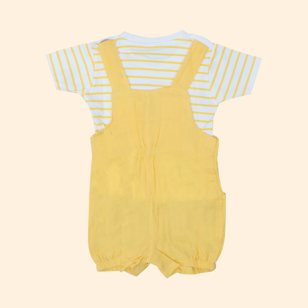 Teddyboo - Crinkled Muslin Dungarees