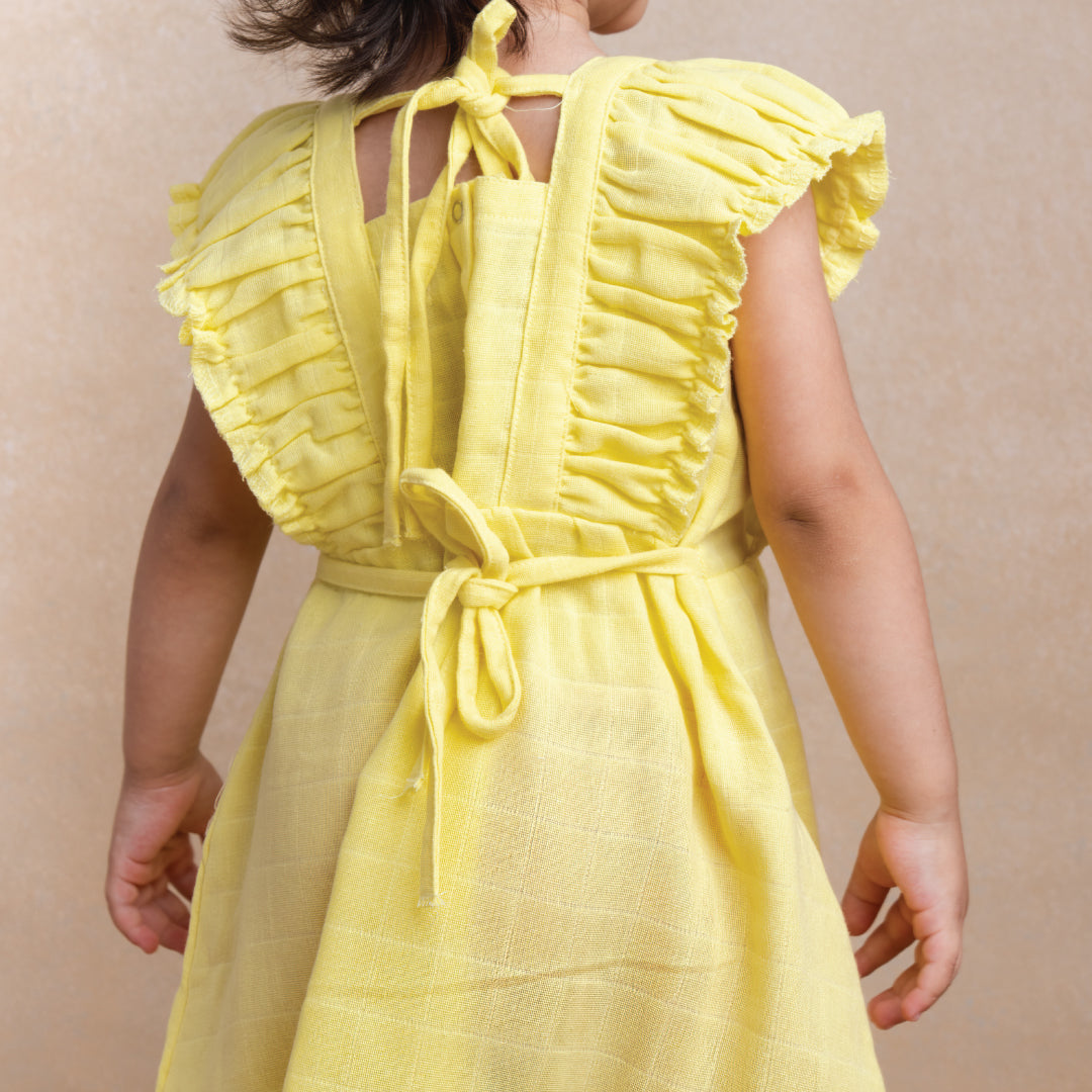 Swinging Bear - Muslin frock for girls