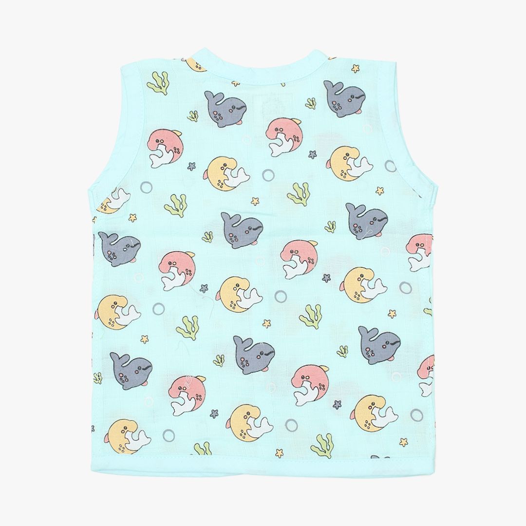 Muslin Jabla Button Baby D - Pack of 2