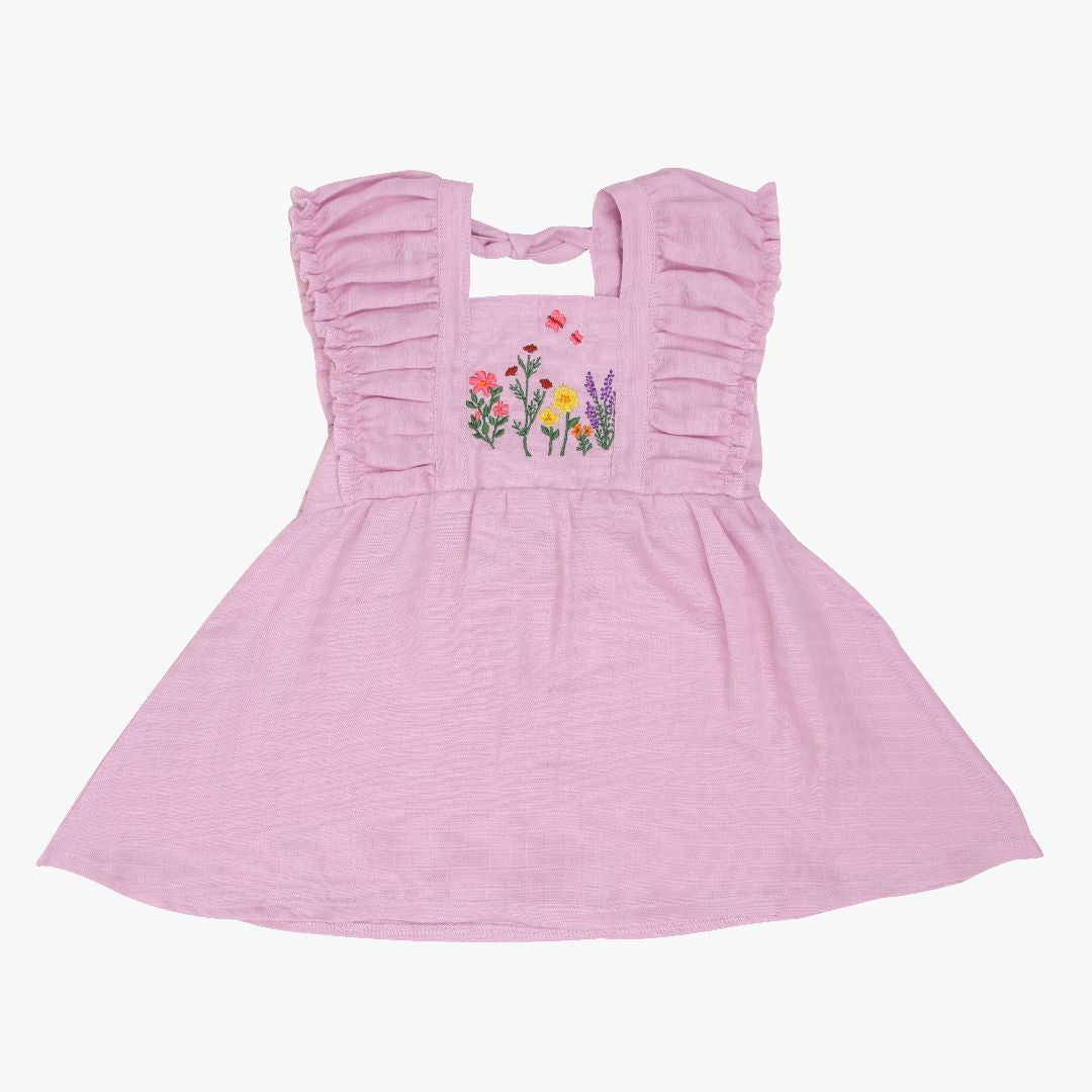 Lavender Field - Muslin frock for girls