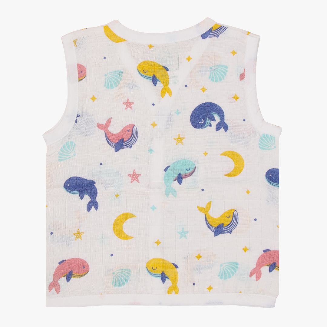 Whale Star - Muslin Jabla and Shorts