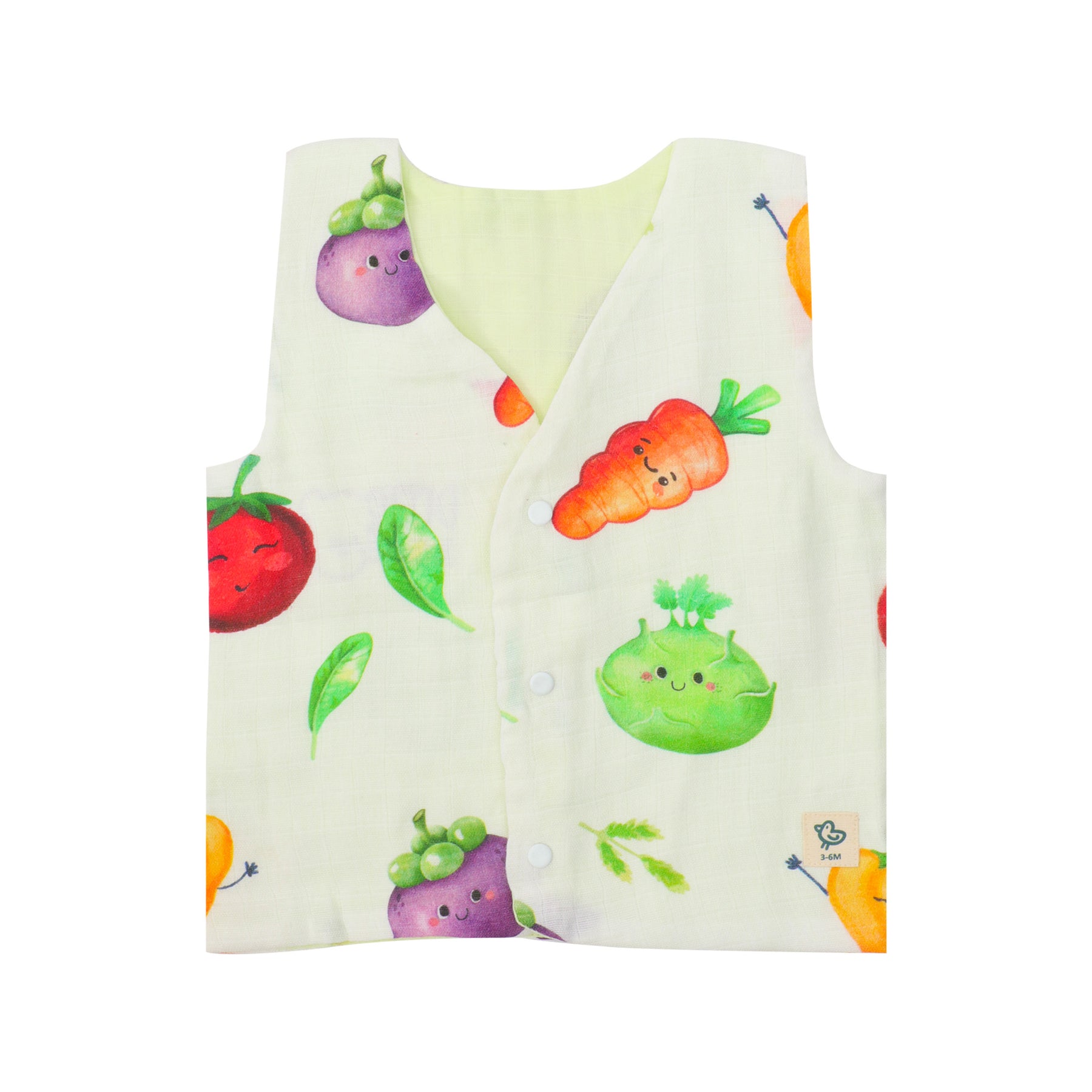 Bon Veggie - Reversible Muslin Jabla (Pack of 2)