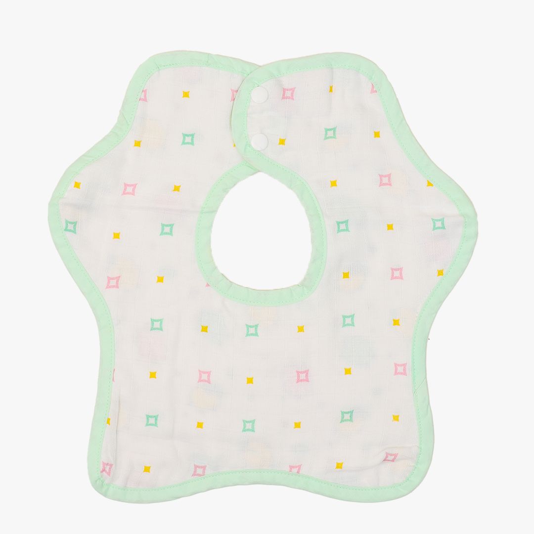 Babasheep  - Reversible Bib 0 To 12 Months (Organic Muslin Cotton)