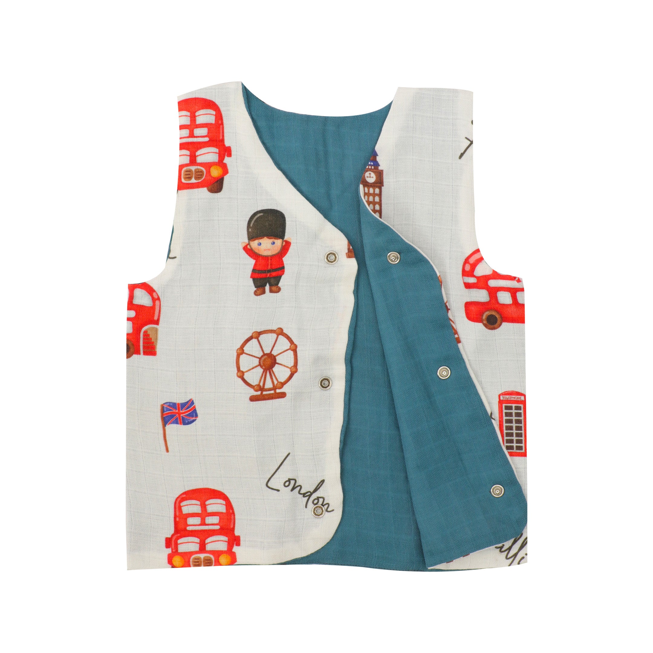 London Bridge - Reversible Muslin Jabla (Pack of 1)