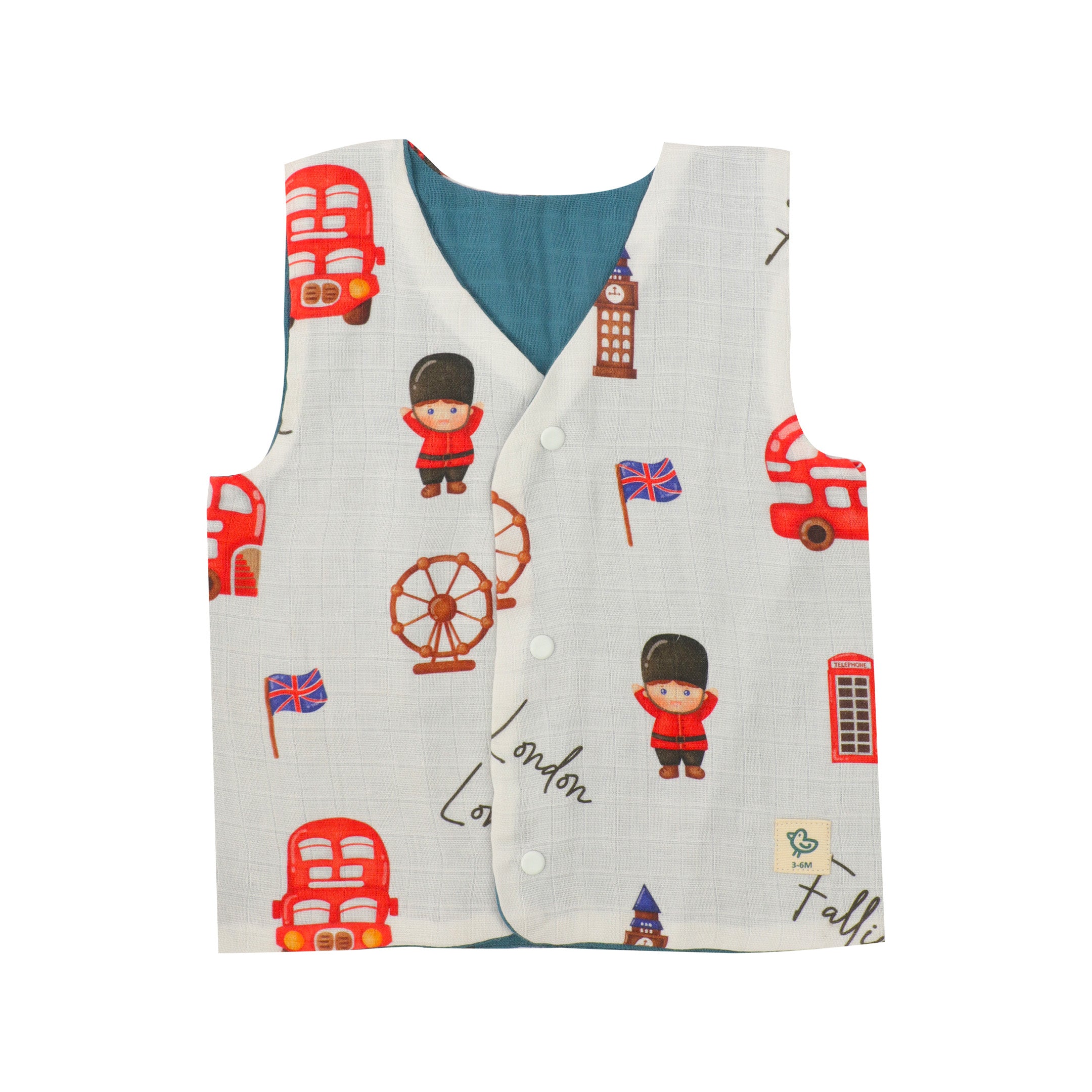 London Bridge - Reversible Muslin Jabla (Pack of 1)