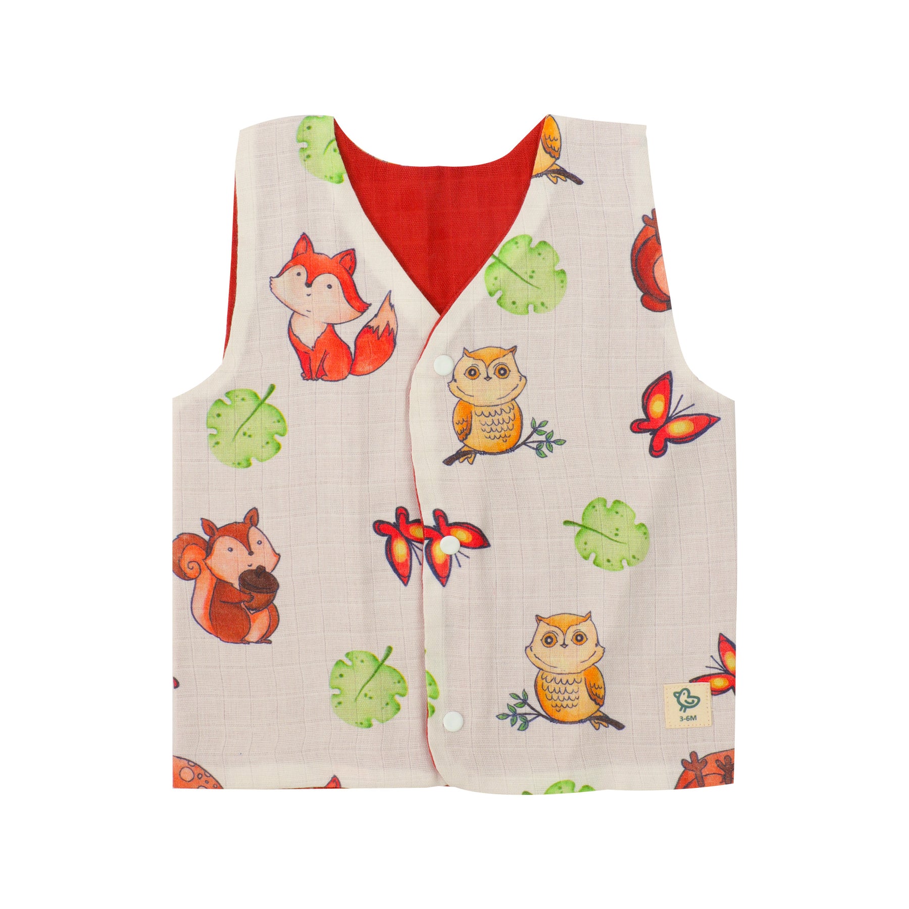 Bon Veggie - Reversible Muslin Jabla (Pack of 2)