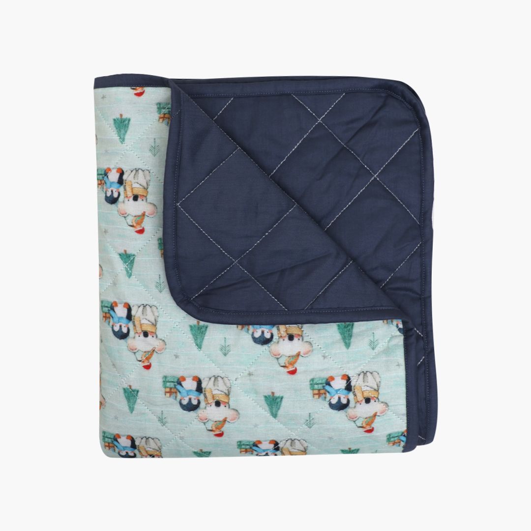 Fishing Fun - Muslin Quilt for newborn babies to 5 years