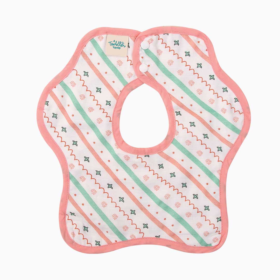 Baby Woodlander Reversible Bib 0 To 12 Months (Organic Muslin Cotton)