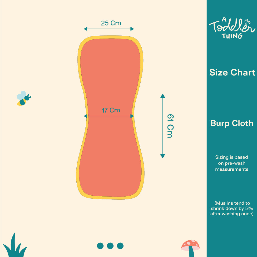 Summer Float - Bamboo Cotton Burp Cloth