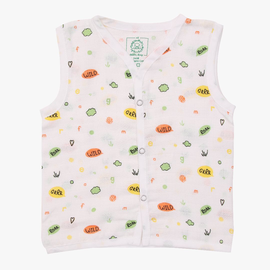 Muslin Matching Jablas and Nappies (6 + 6 Nappies) - Pack of 12 (Button and Knot)