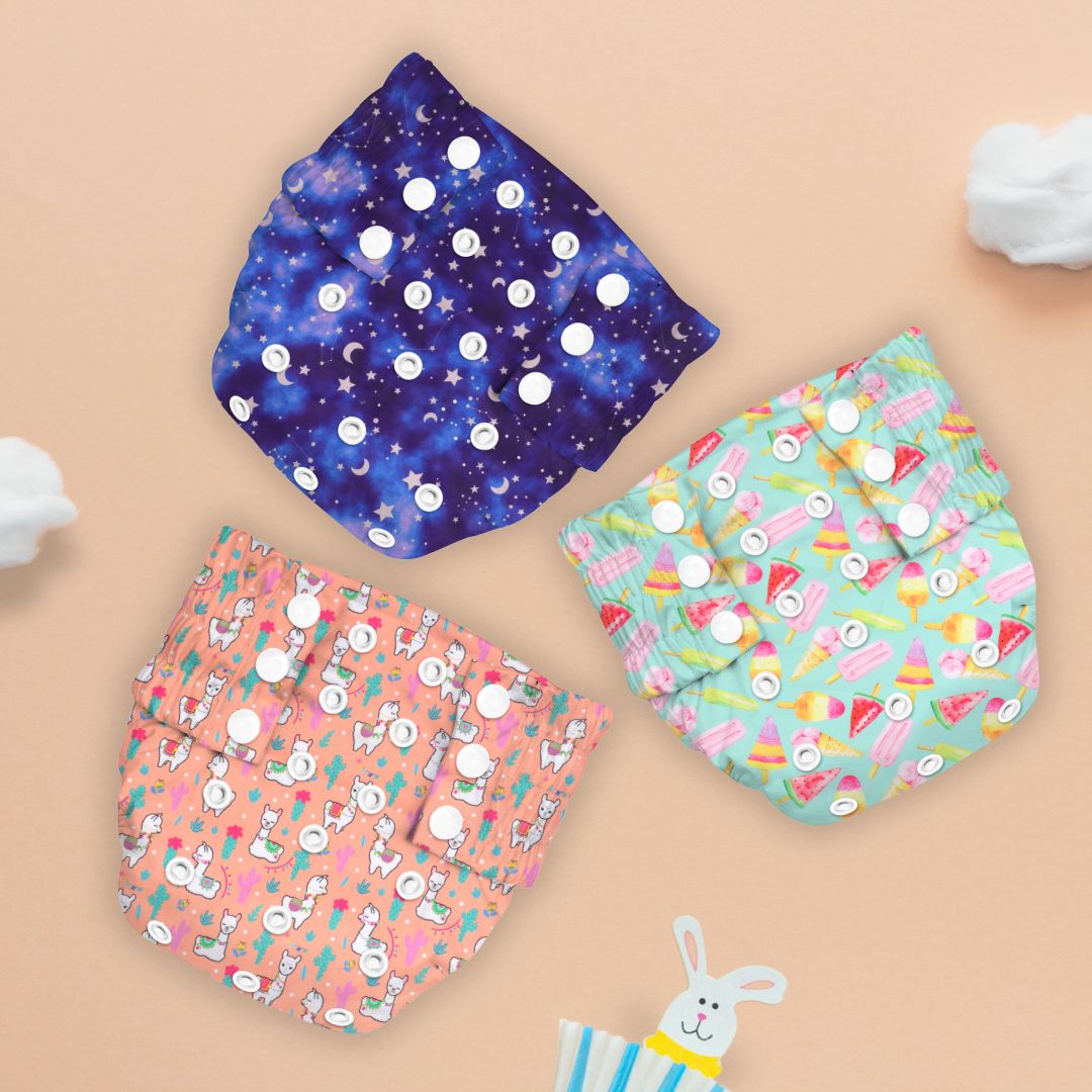 Candies & Stars Ultra Diaper 2.0 with Insert - Upto 6 hrs (Pack of 3)