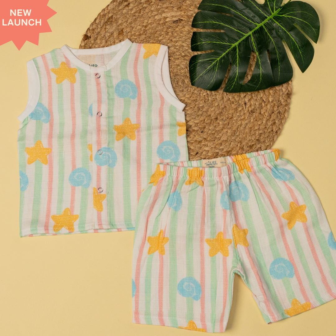Toucan Punch - Muslin Jabla and Shorts for Babies and Toddlers