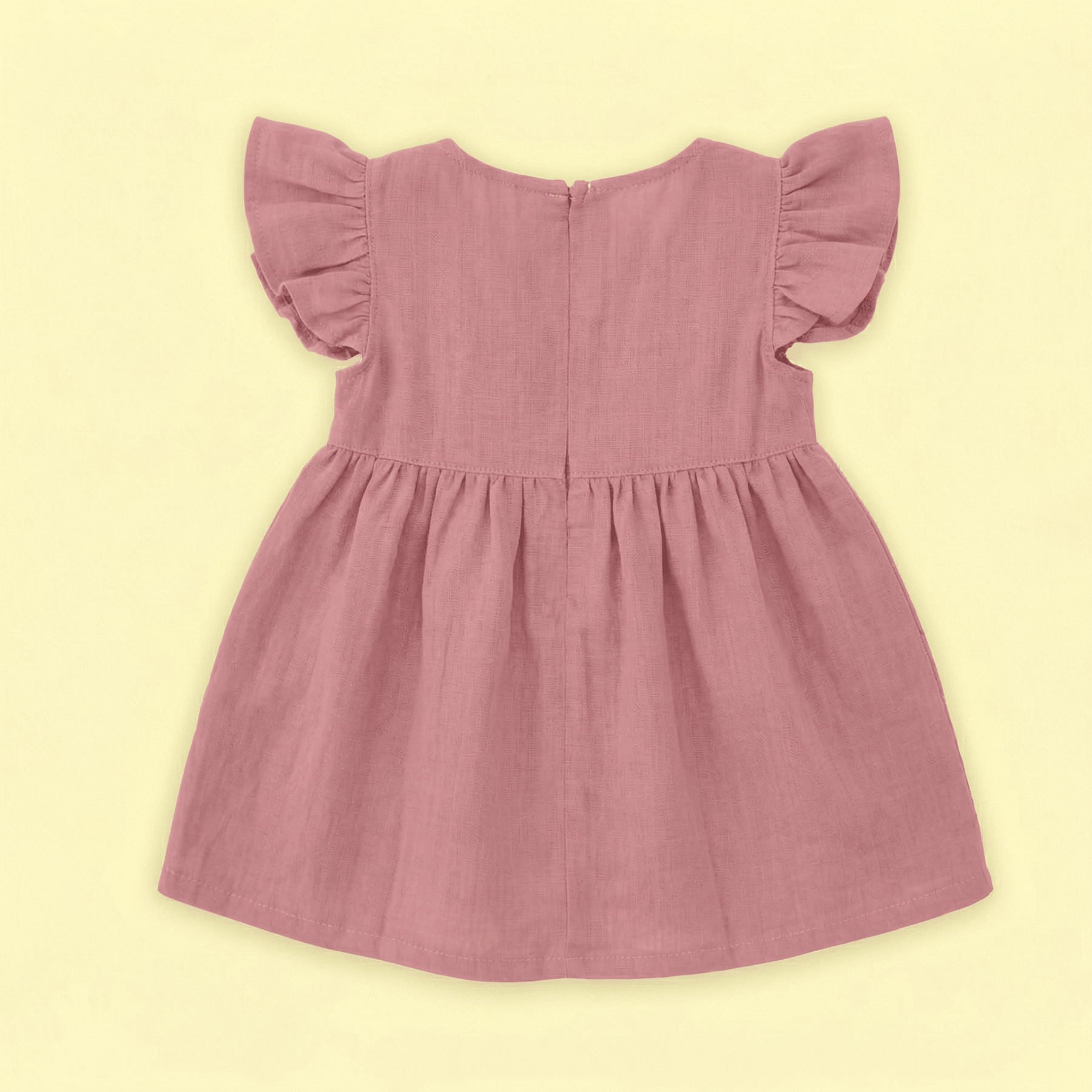 Mauve - Muslin Dandelions Frill Frock