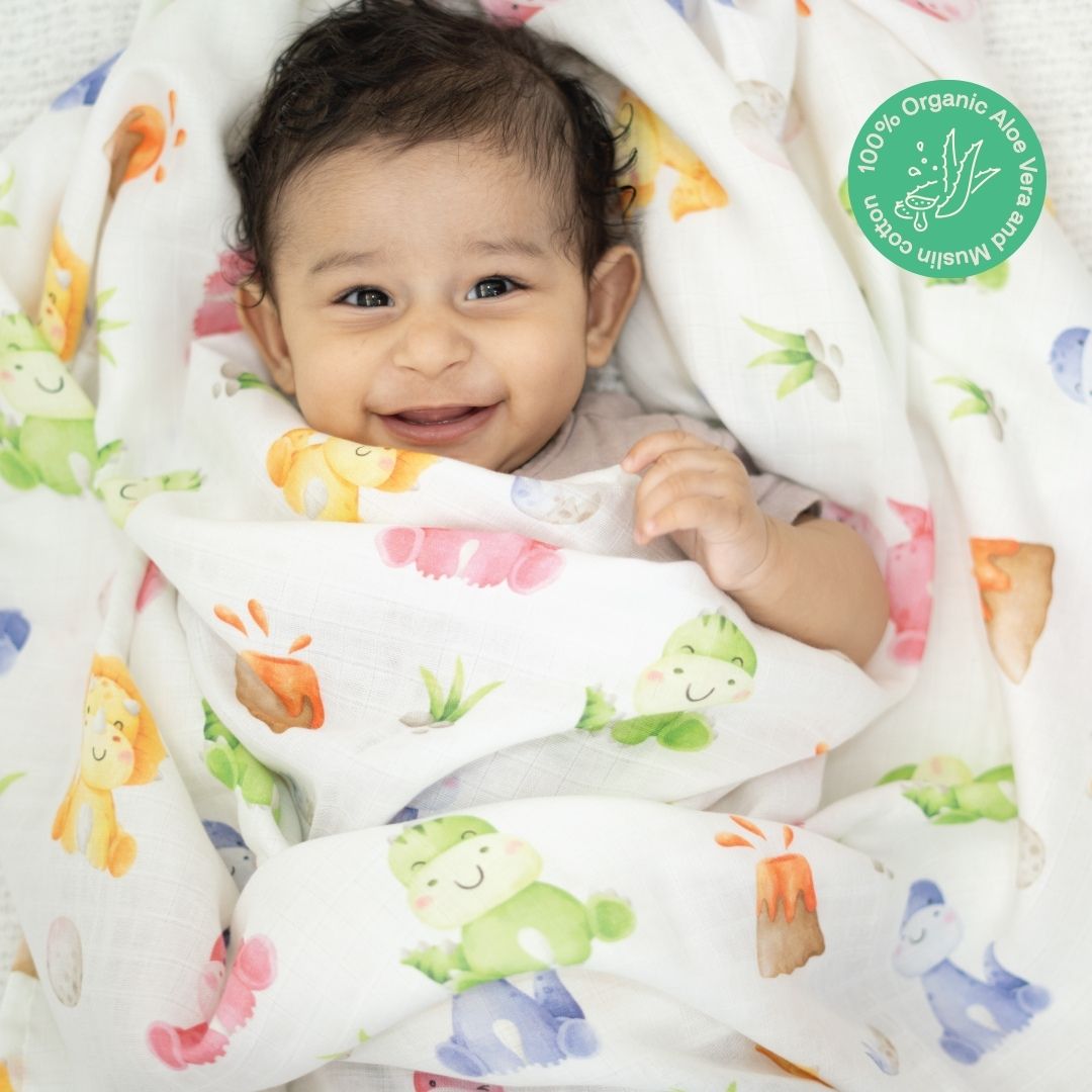 Barney's Friends - Organic Muslin Aloe Vera Towel