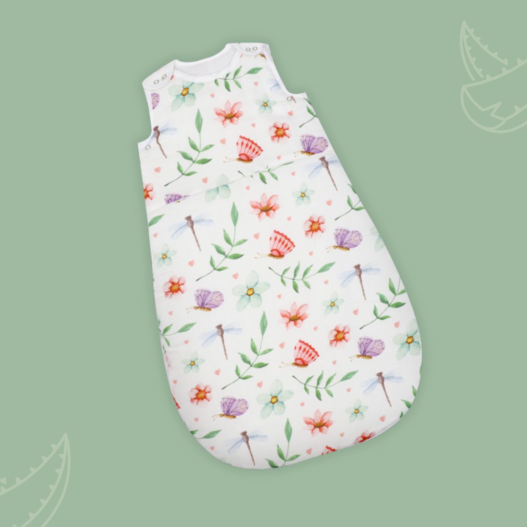 Spring Daisy - Organic Muslin Aloe Vera Sleep Bag (upto 9 months)