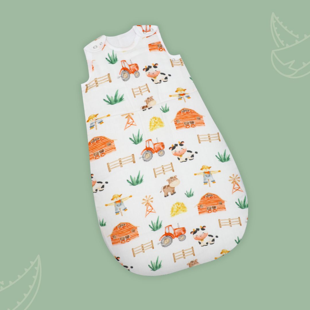 Farm Fest - Organic Muslin Aloe Vera Sleep Bag (upto 9 months)