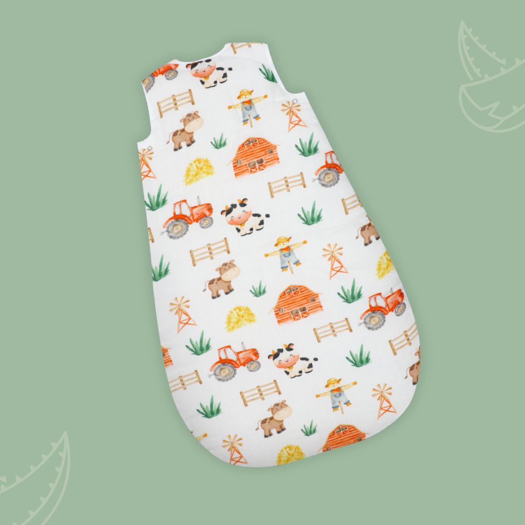 Farm Fest - Organic Muslin Aloe Vera Sleep Bag (upto 9 months)