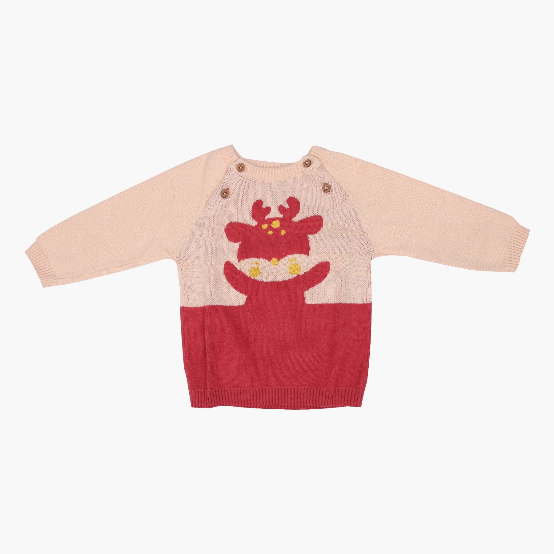 Merry Bear Full Sleeve Sweater - Pack of 2