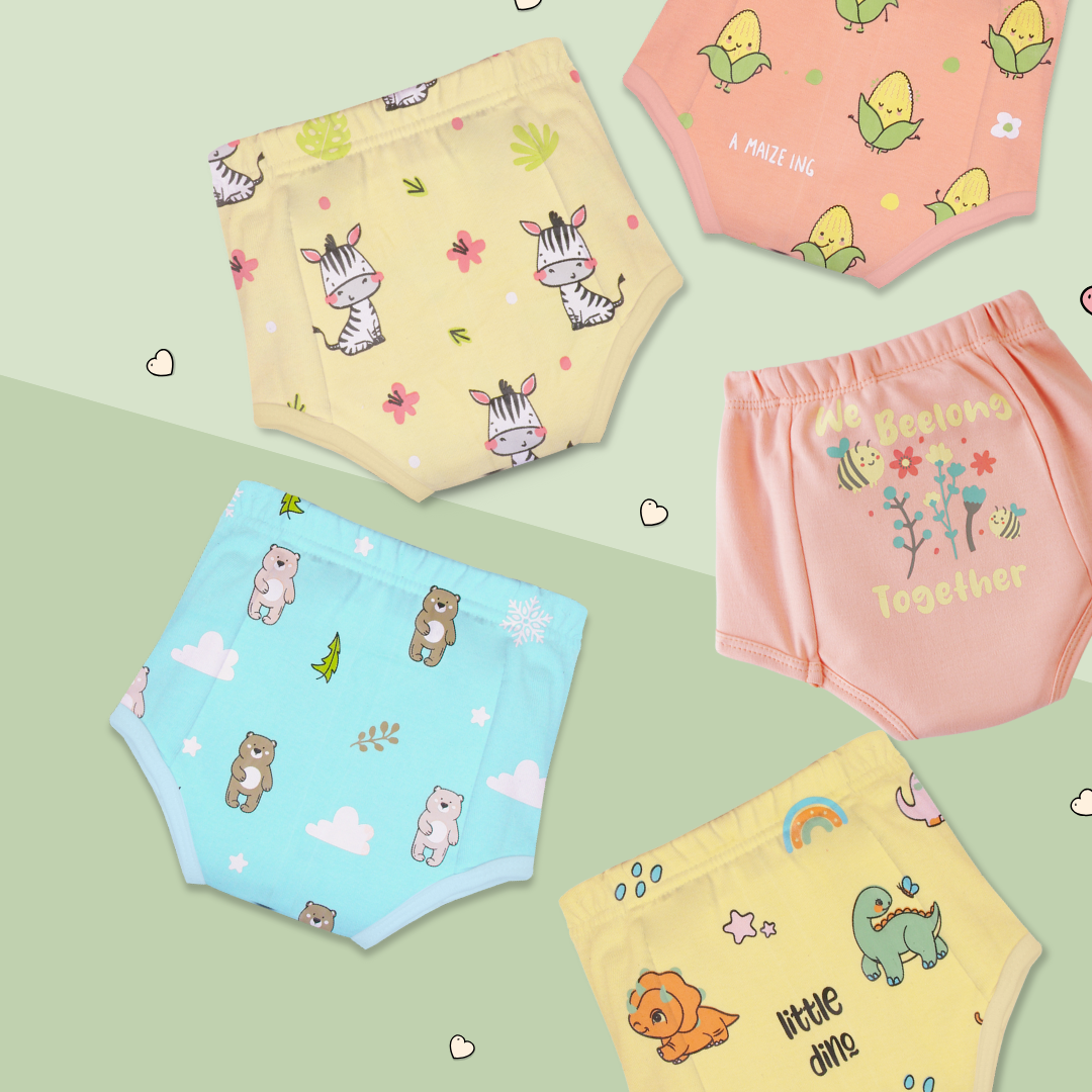 3-4 Years (Pack of 5) - Ultra Undies - Baby Padded Underwear