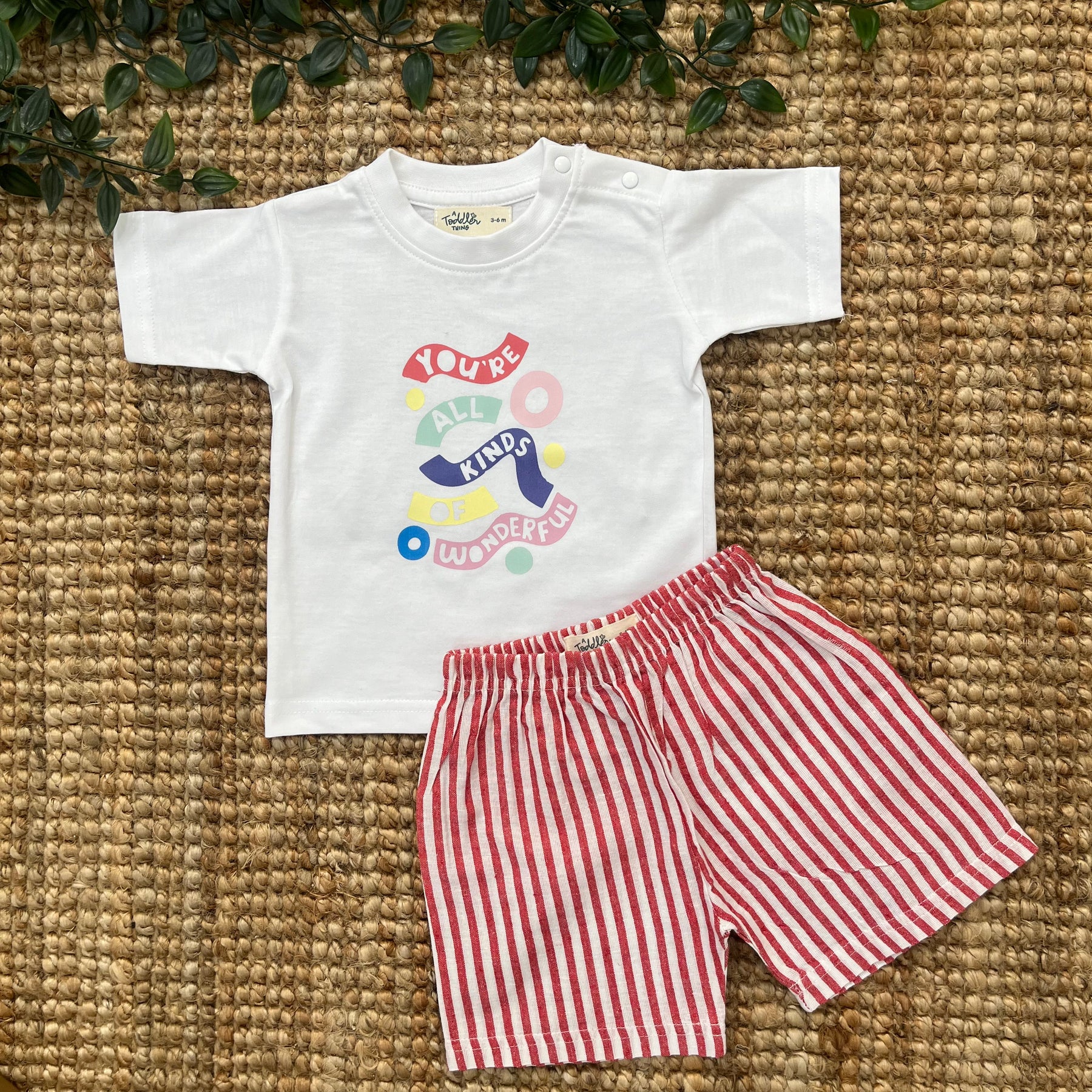 Beach Day - Seersucker T-Shirt & Shorts for Boys