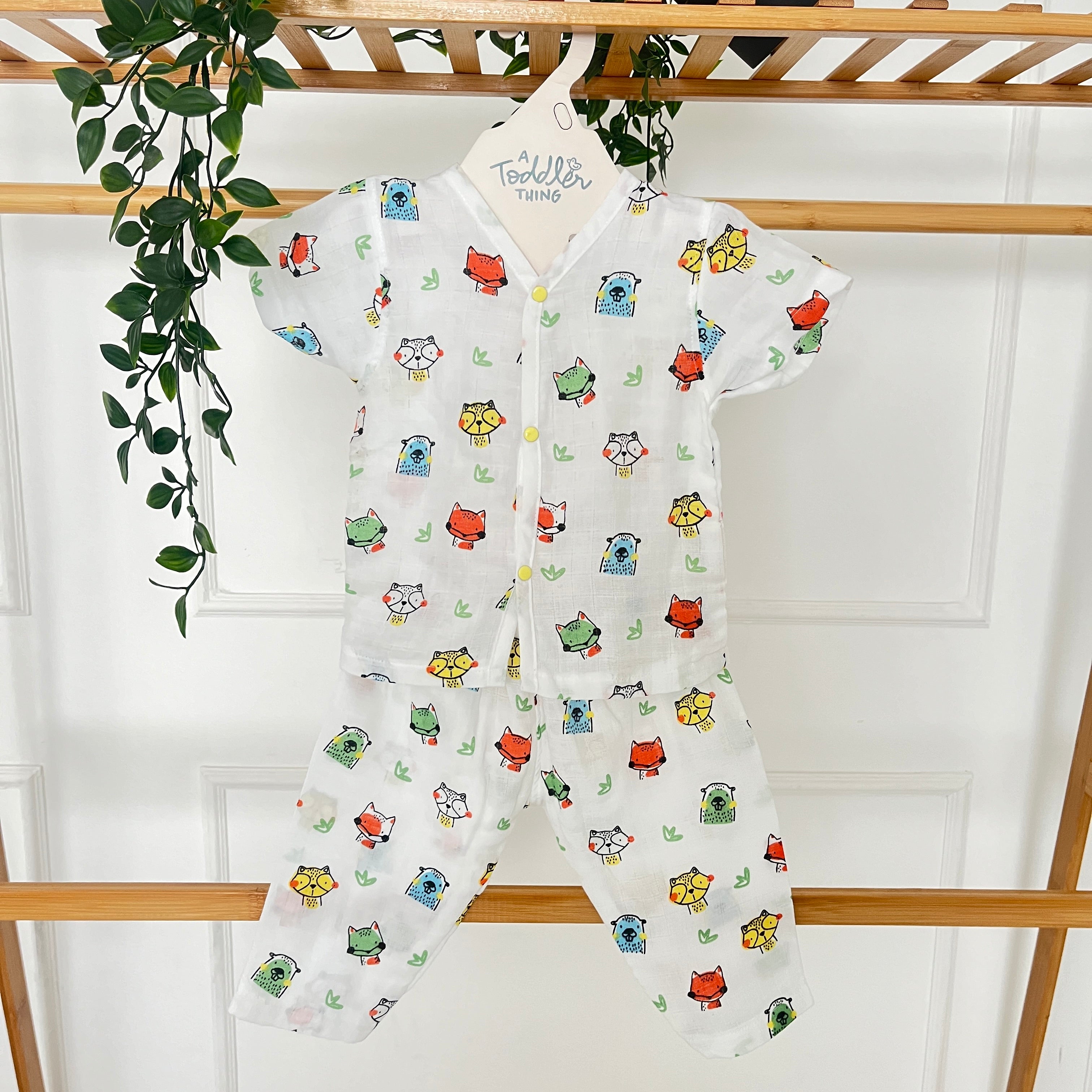 Forest Friends - Muslin Sleep Suit for babies and kids (Unisex)