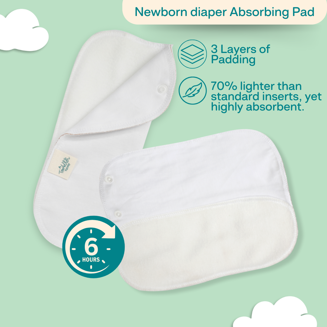 Indigo - Newborn Cloth Diaper 2.0 with 1 cotton Insert (2 kg - 5 kg)