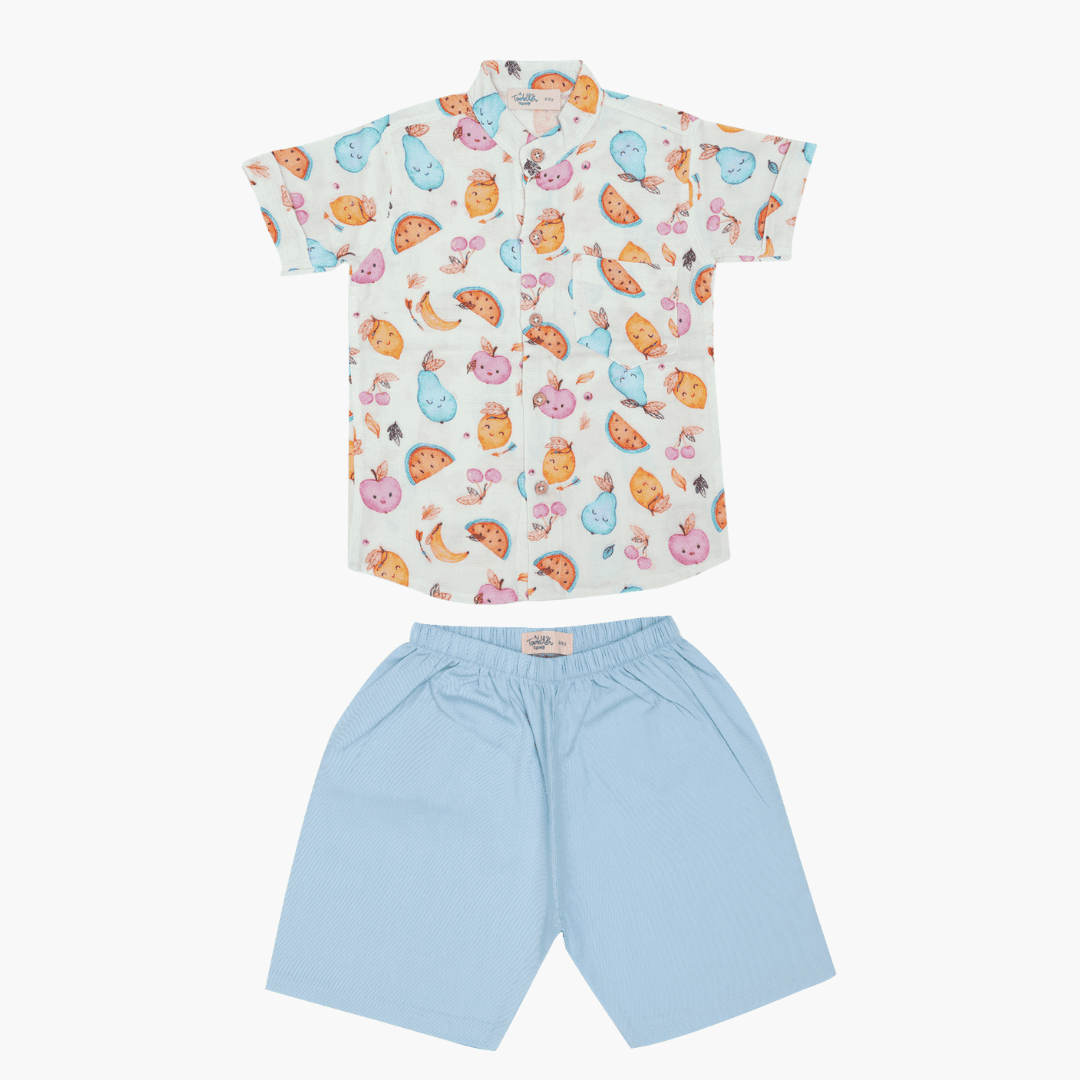 Bunny Rides - Muslin Top and Shorts for kids