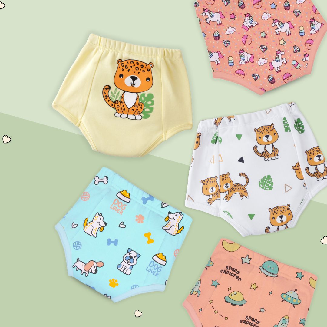 3-4 Years (Pack of 5) - Ultra Undies - Baby Padded Underwear