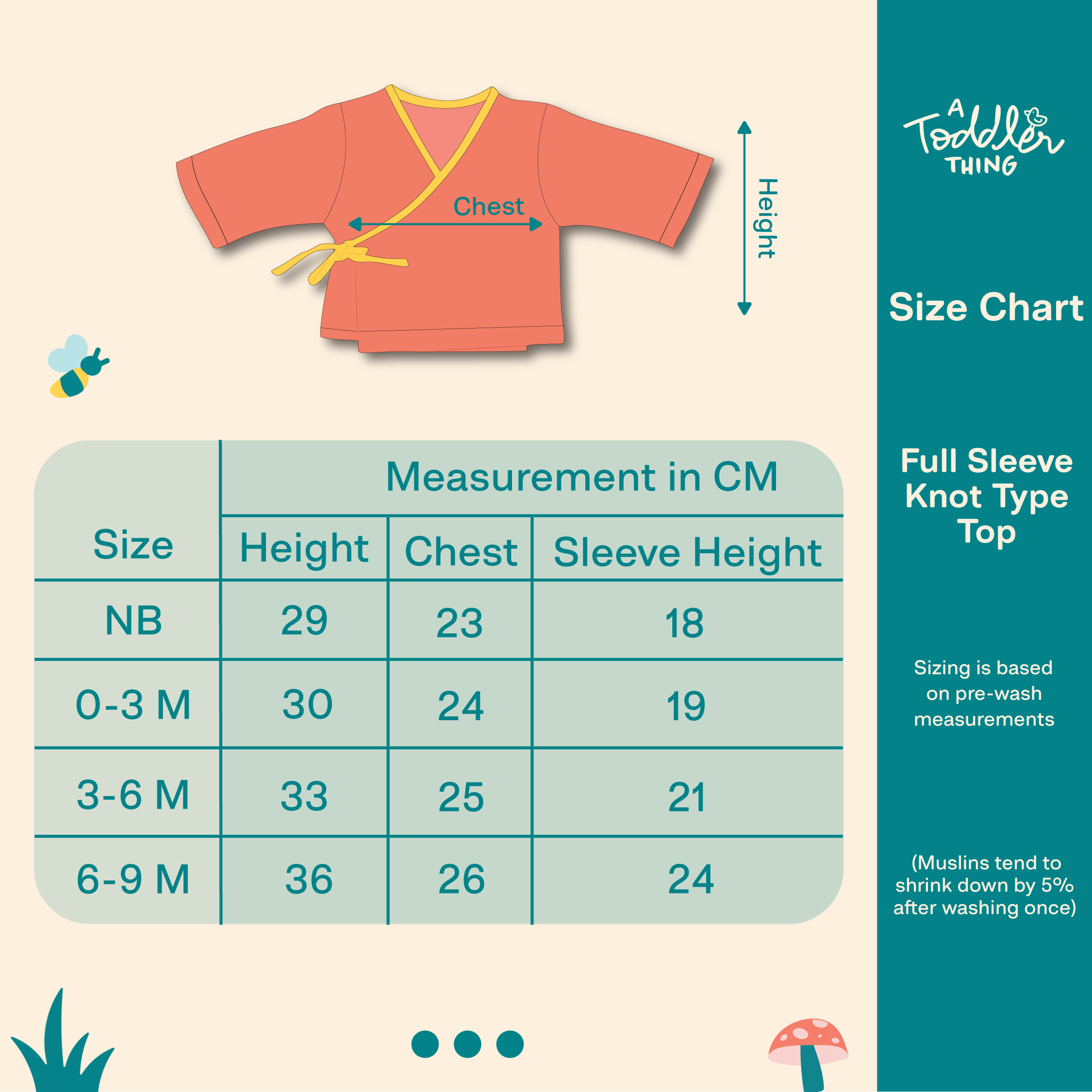 Muslin Full Sleeve Knot Top Combo - Pack of 3