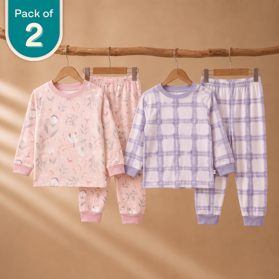 Rosy Petals - Modal Loungewear (Pack 2)