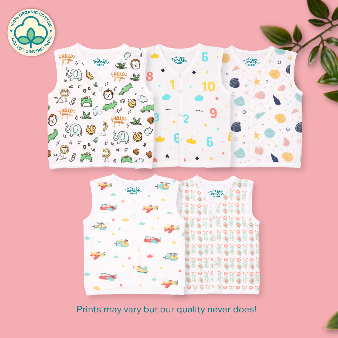 BEST SELLER - Muslin Jabla Button Type for Babies - Combo Packs