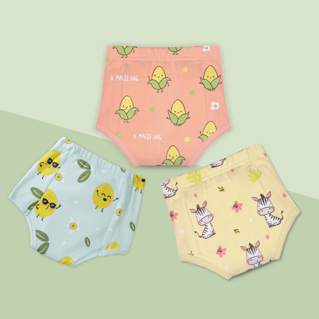 1-2 Years (Pack of 3) - Ultra Undies - Baby Padded Underwear