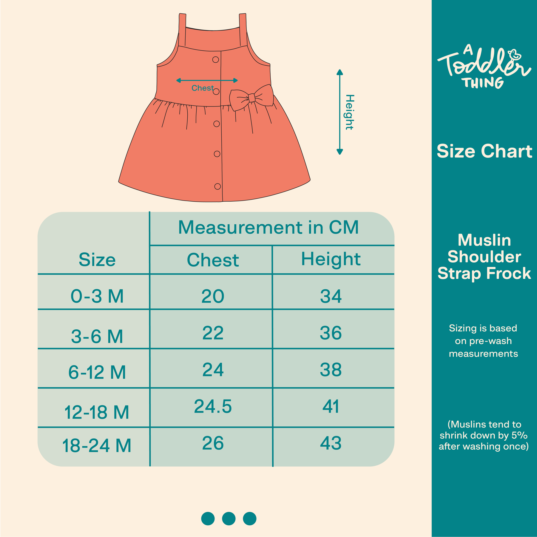 Trek Time - Muslin Shoulder Strap Frock (Pack of 2)