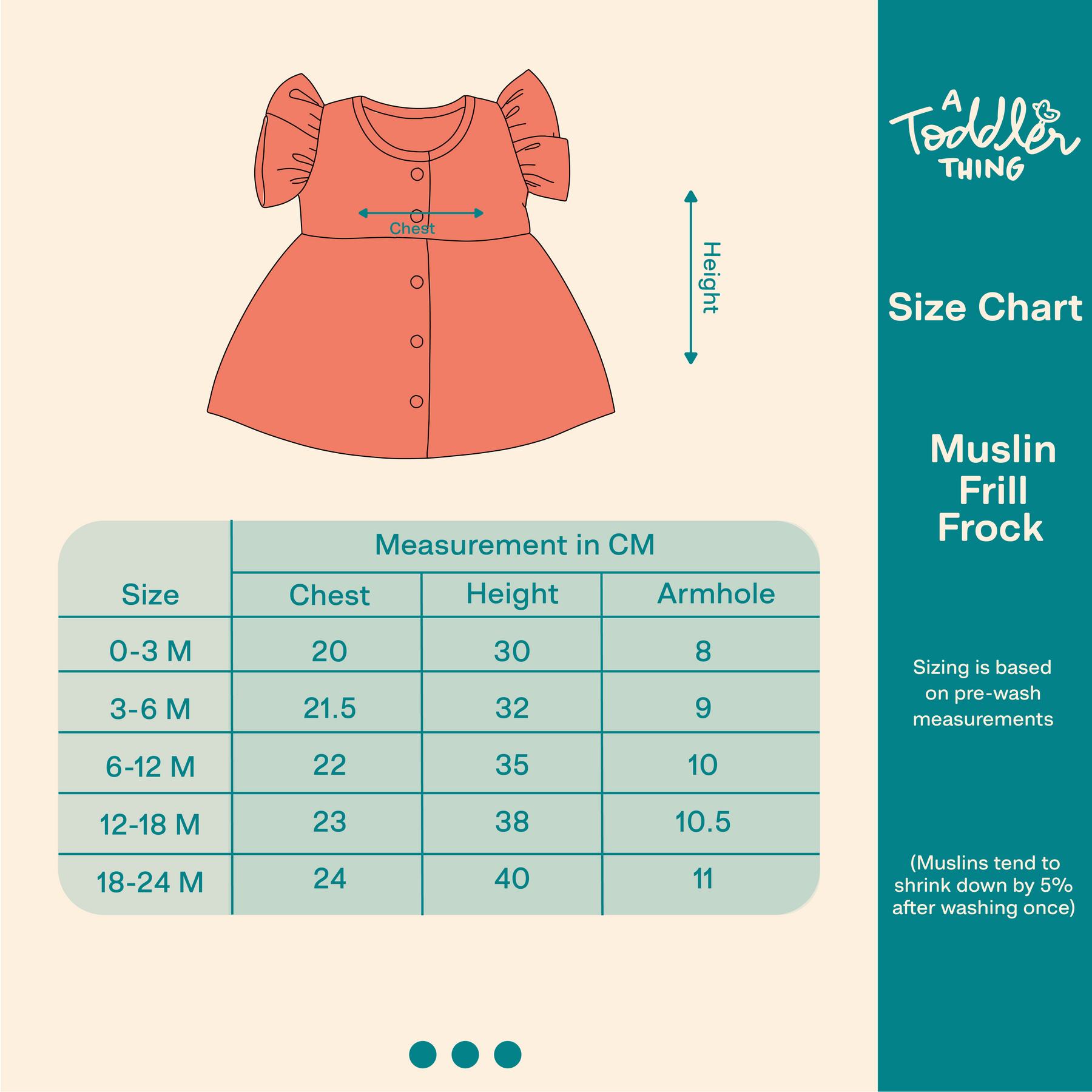 Wild Dino - Muslin Frill Frock (Pack of 2)