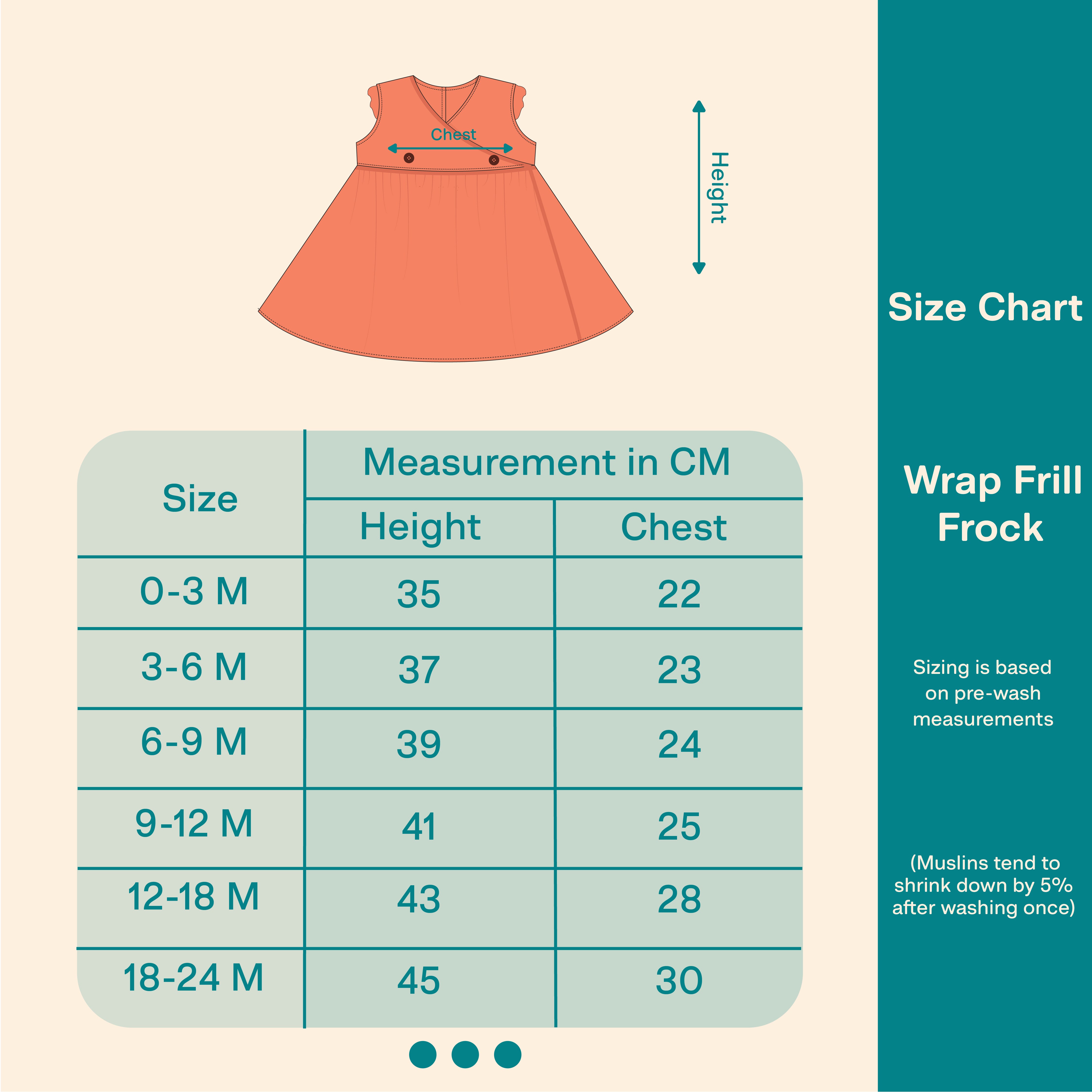 Cinnamon - Muslin Dandelions Frill Frock