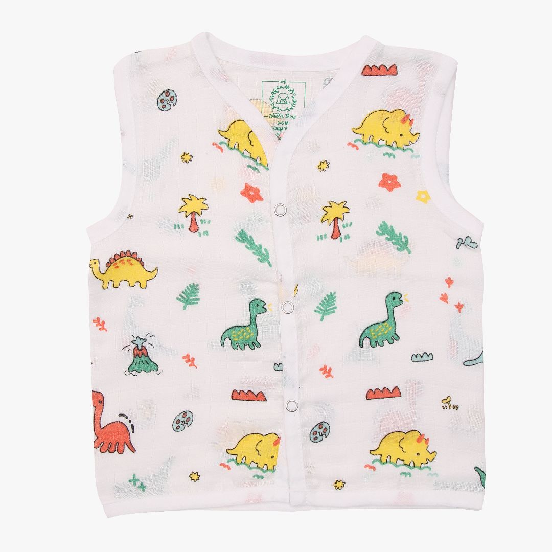 Muslin Matching Jablas and Nappies (6 + 6 Nappies) - Pack of 12 (Button and Knot)