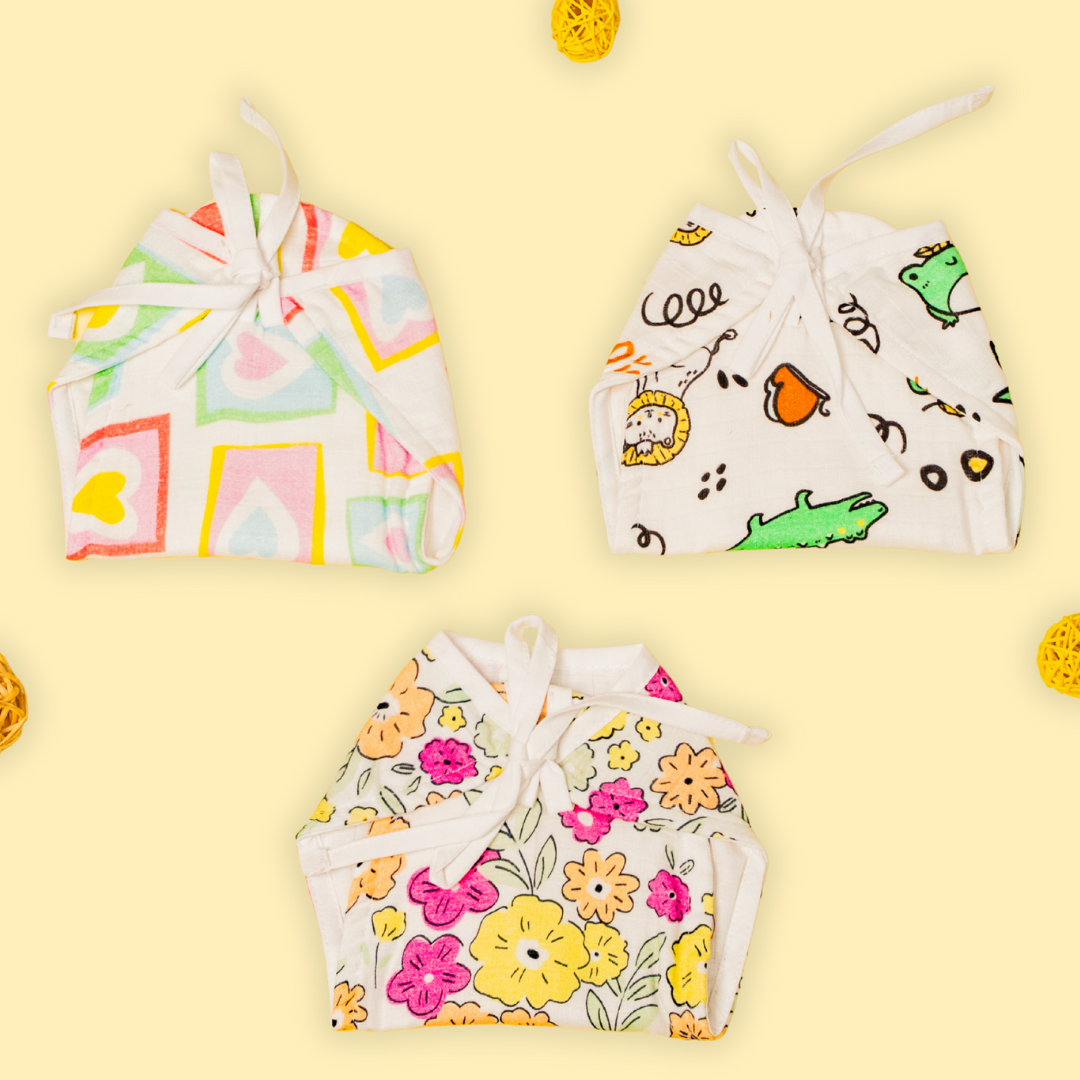 Muslin Nappies - Combo Packs