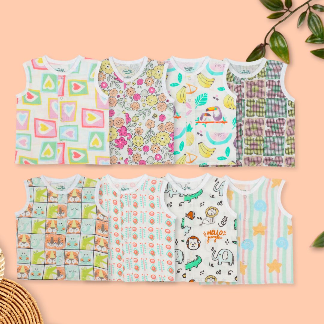 Special Edition - Muslin Jabla Button Type for Babies - Combo Packs