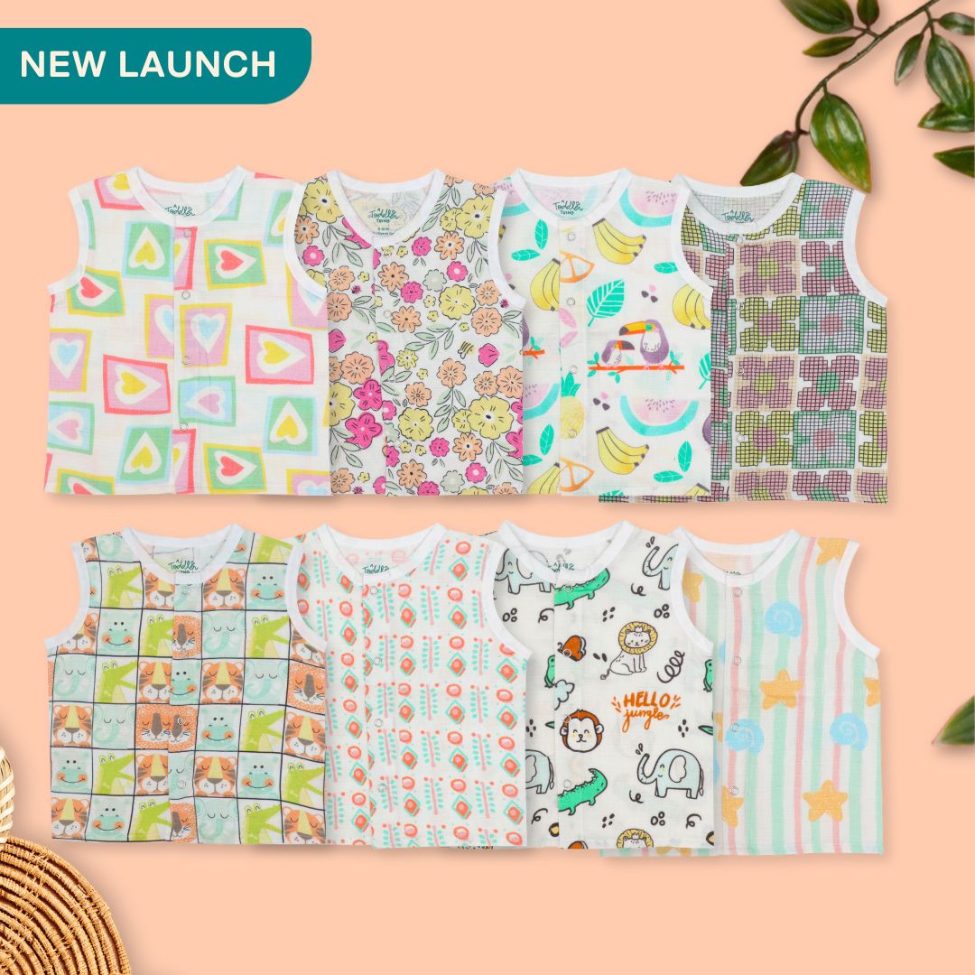 Special Edition - Muslin Jabla Button Type for Babies - Combo Packs