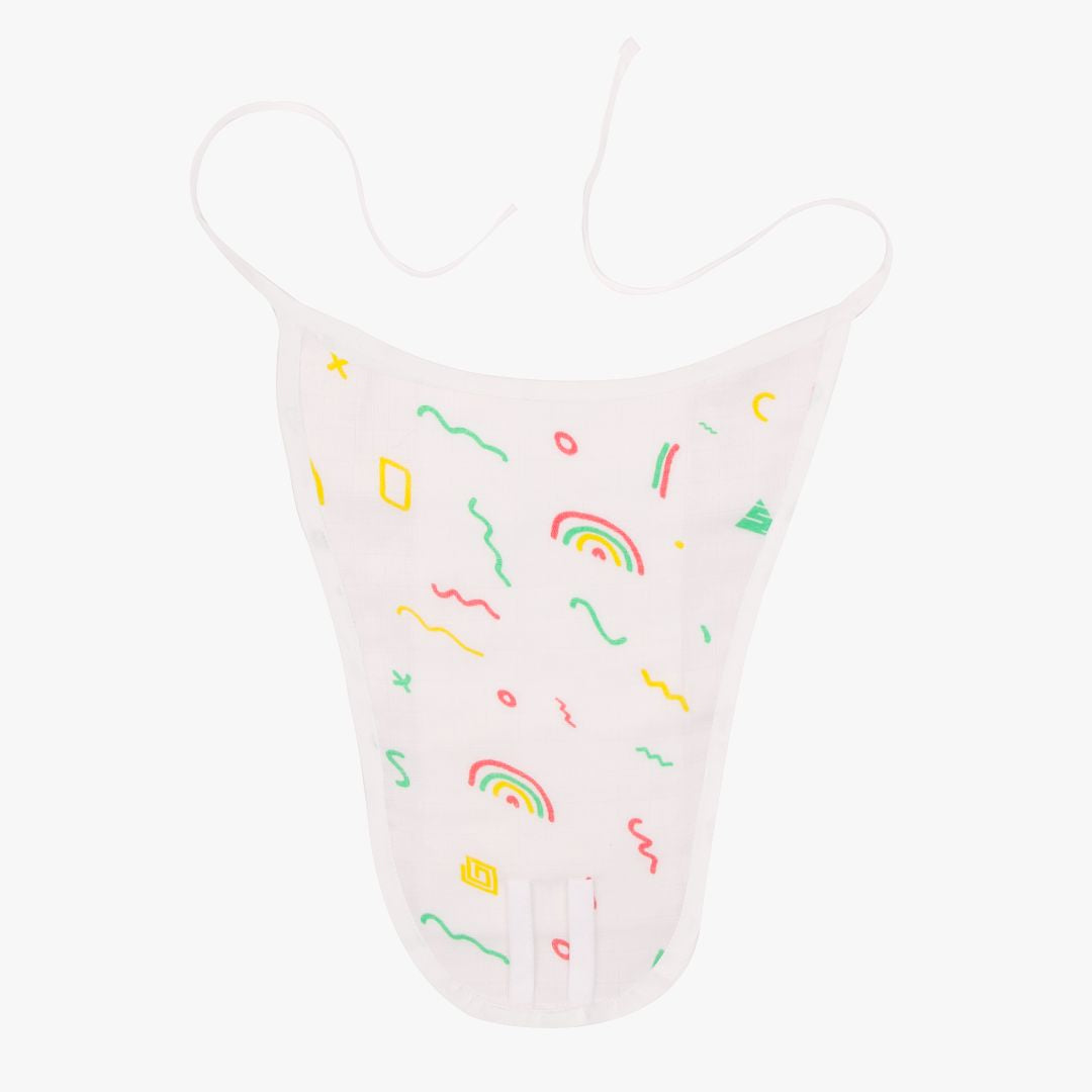 Muslin Matching Jablas and Nappies (6 + 6 Nappies) - Pack of 12 (Button and Knot)