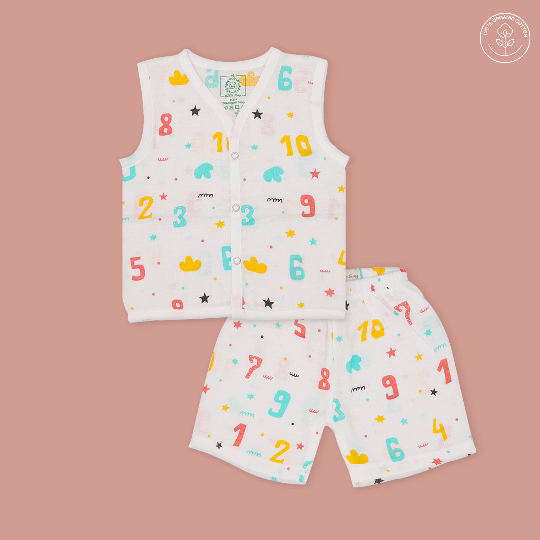 Count Down - Muslin Jabla and Shorts for Babies and Toddlers