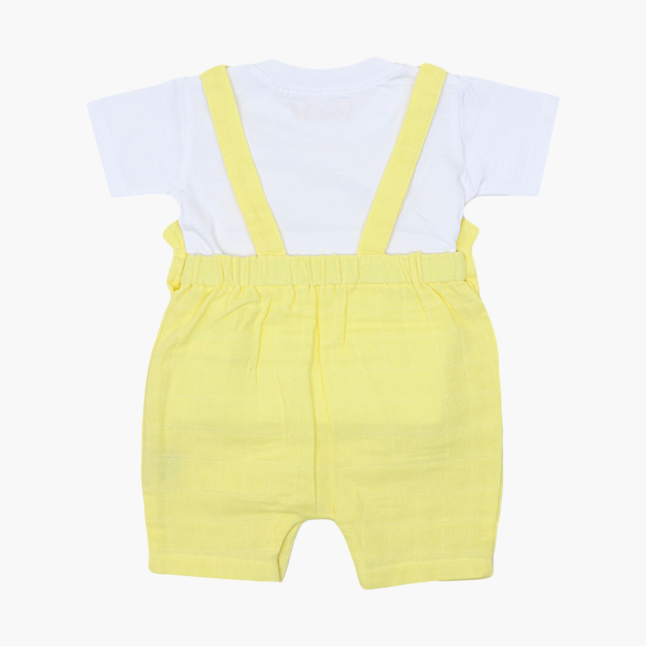 Muslin Frill Dungarees for Baby Girls