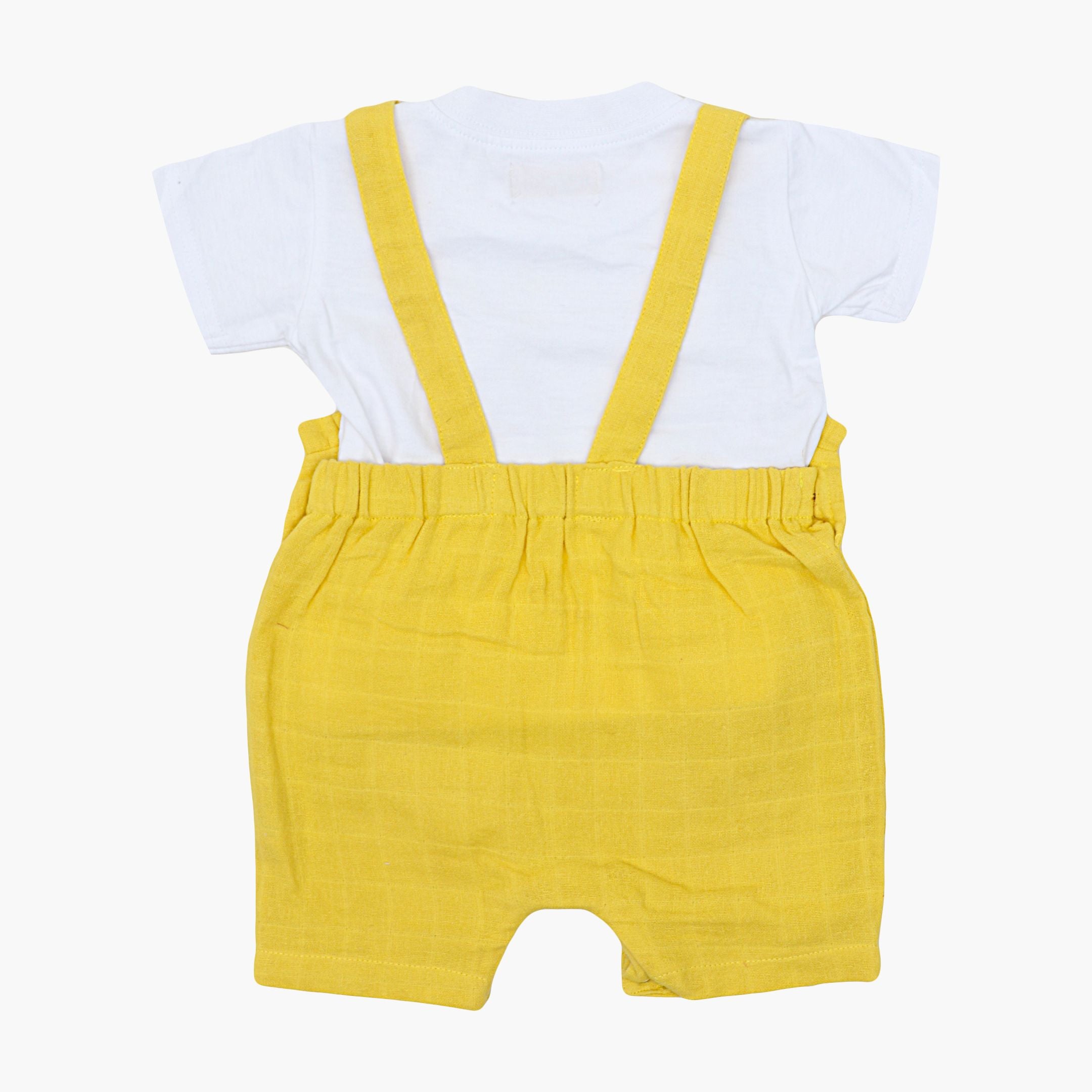 Muslin Frill Dungarees for Baby Girls