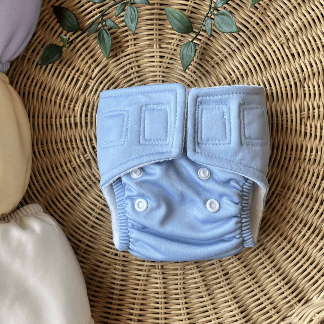 Aqua Blue - Newborn Diaper - Pack of 2