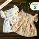 Stamped Shells -  Muslin Frill Frock (Pack of 2)