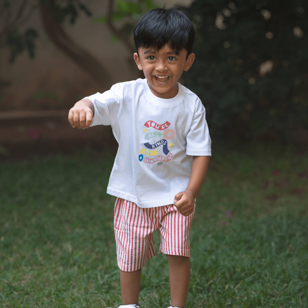 Beach Day - Seersucker T-Shirt & Shorts for Boys