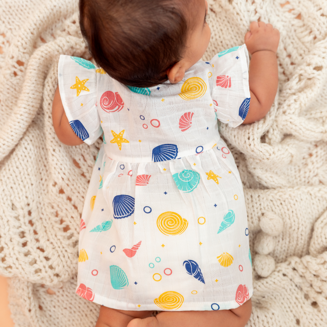 Wild Dino -  Muslin Frill Frock (Pack of 2)