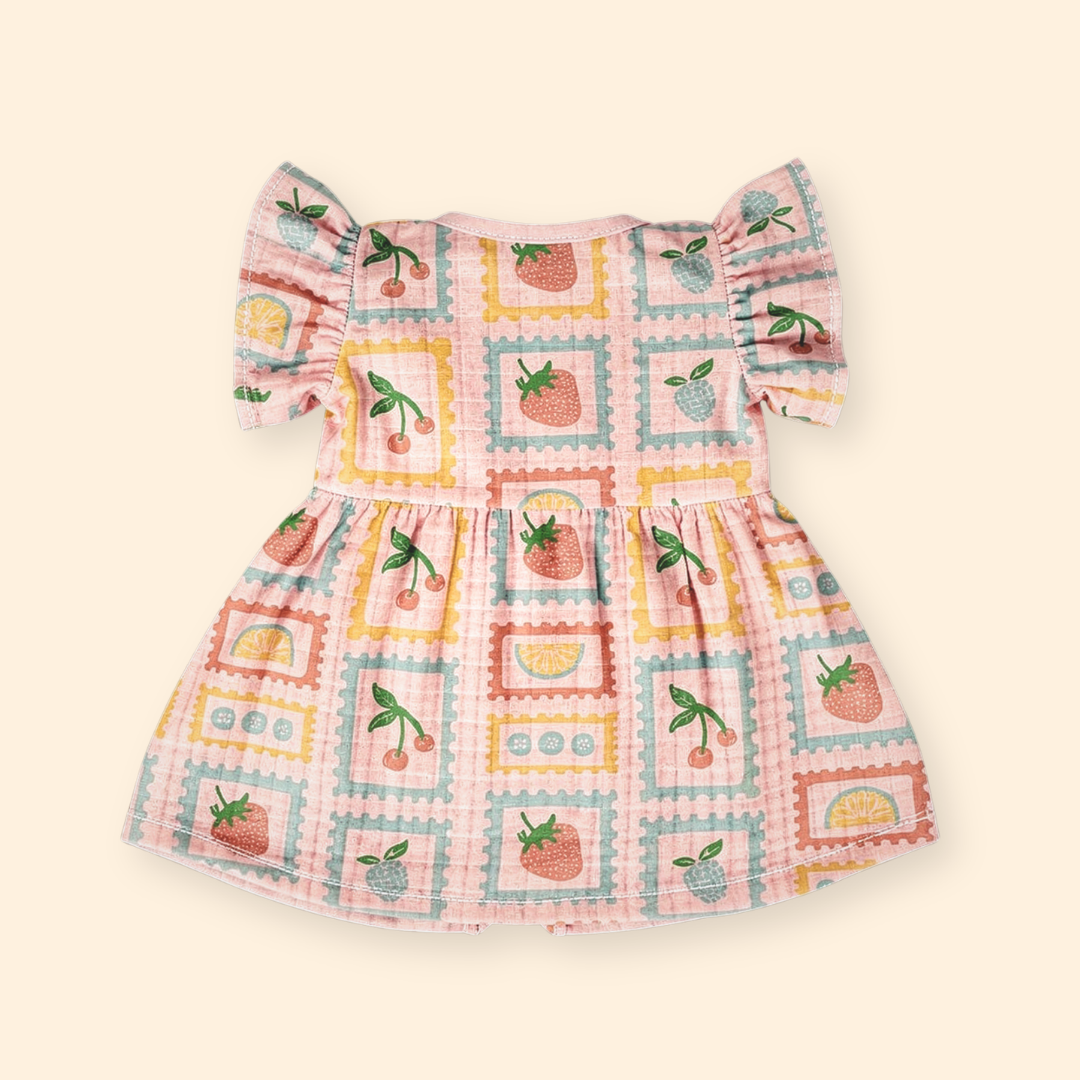 Wild Dino -  Muslin Frill Frock (Pack of 2)